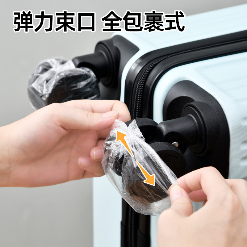 100 Chiếc Vali Bánh Xe Bảo Vệ Dùng Một Lần Chống Bụi Bao Xe Đẩy Hành Lý Chân Bao