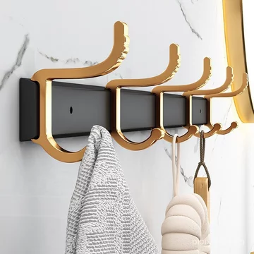 Móc Treo Tường Treo Quần Áo Móc Treo Quần Áo Phòng Tắm Móc Treo Tường Hàng Áo Móc Chống Dính Cửa Móc Treo Đục Lỗ Phía Sau Móc Treo