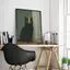 Melancholic Black Cat With Whiskey Smoking Green Background Canvas Painting Art Home Wall Decor Canvas Poster