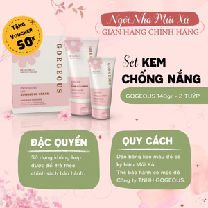 SET Kem Chống Nắng Múi Xù nâng tone, trắng da phiên bản đặc biệt [ sét gồm 2 tuýt 100g +50g] 77@