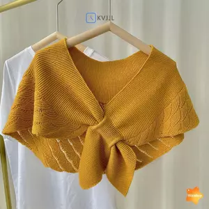 Khăn choàng dệt kim ấm áp dành cho nữ - Phù hợp bảo vệ trong mùa lạnh