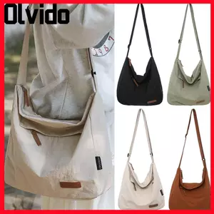 Túi đeo vai OLVIDO, Túi đeo chéo nhẹ bằng Nylon, Túi sách phong cách Nhật Bản dung tích lớn dành cho học sinh