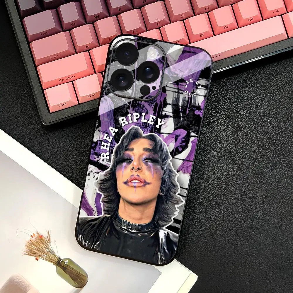 TP-1 Hot R-Rhea Ripley Ốp Lưng Điện Thoại IPhone 17 16 15 14 13 12 11 Pro Max Plus Mini Đen Mờ Vỏ Mềm Funda