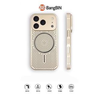 Giây cao cấp tản nhiệt cửa sổ lớn hút từ tính Vỏ điện thoại di động cho iPhone17 16 15 14 13 12 Pro Max Bảo vệ camera chống sốc chống rơi mặt sau cứng
