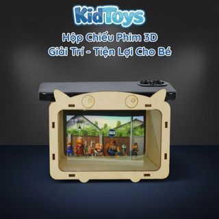 Hộp chiếu phim 3D sắc nét KidToys bằng gỗ – đồ chơi sáng tạo cho bé