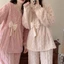 Bộ Đồ Ngủ Nữ Thu Đông San Hô Lông Cừu Hoạt Hình Phiên Bản Hàn Quốc Rời Lông Cừu Dày Flannel Jacquard Lông Cừu Mùa Đông