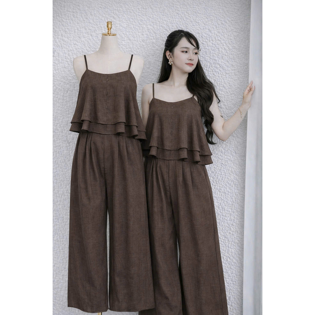 Set Đũi Nữ 2 DÂY Quần Suông DÀI Xinh Xắn Thời Trang Thiết Kế CỰC ĐẸP