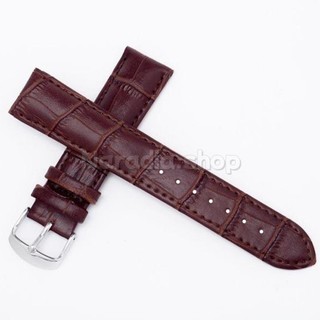 Dây đeo đồng hồ bằng da PU 12-24mm dành cho doanh nghiệp Dây đeo đồng hồ màu nâu đen dành cho nam nữ thay thế