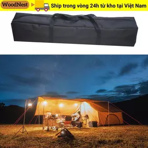 Túi cột tán WOODNEST, Túi đựng lều dung tích lớn bằng vải Canvas, Túi xách dã ngoại chống nước bền bỉ Du lịch ngoài trời