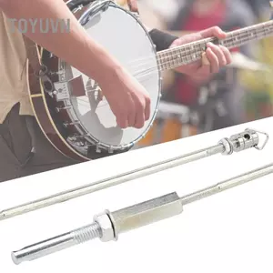 toyuvn HUIOP titleBanjo Pole Upright Silver Chân đế có thể điều chỉnh Phụ kiện nhạc cụ 13,8in