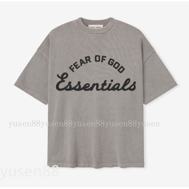 Bộ sưu tập mới ESSENTIALS FEAR OF Summer - Áo thun ngắn tay cotton nguyên chất