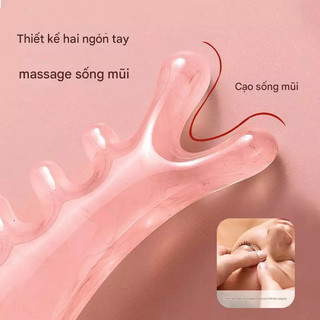 Dụng cụ mát xa da mặt Máy mát xa đầu chống lão hóa Máy cạo cổ Gua Sha để thư giãn nâng và săn chắc da Lý tưởng