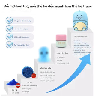 Lọ thả bồn cầu hình thú giúp khử mùi làm sạch mang lại hương thơm tươi mát 200g