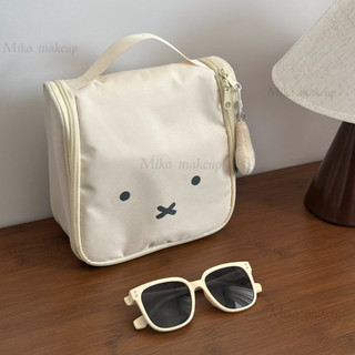 Túi Đựng Mỹ Phẩm Dễ Thương Mi Bunny Túi Đựng Mỹ Phẩm Đơn Giản Màu Trơn Hoạt Hình Dễ Thương Dung Tích Lớn Di Động Treo Loại
