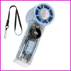 Quạt di động có thể sạc lại 1-100 cấp độ Thiết bị sạc USB chạy bằng pin Quạt cầm tay du lịch cho lyuvn mùa hè