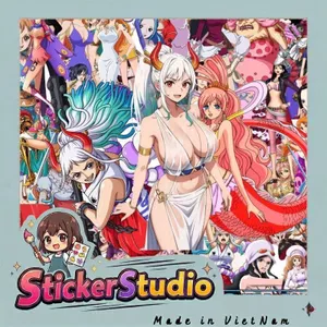 Set Sticker Nhân vật nữ One Piece Chống Nước Dán Laptop Vali Mũ Bảo Hiểm Sổ Tay