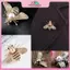 MYPANDA Trâm cài tóc hình côn trùng thổ cẩm nhỏ, pha lê kim cương giả