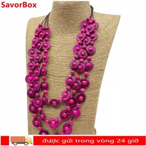 SAVORBOX Mặt Dây Chuyền Vintage Handmade Nhiều Lớp