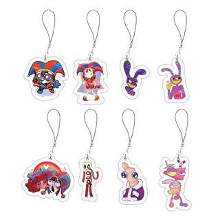 Acrylic The Amazing Digital Circus Phone Chain Accessories Pomni Jax Ragatha Gangle Phone Charms Small Pendan F