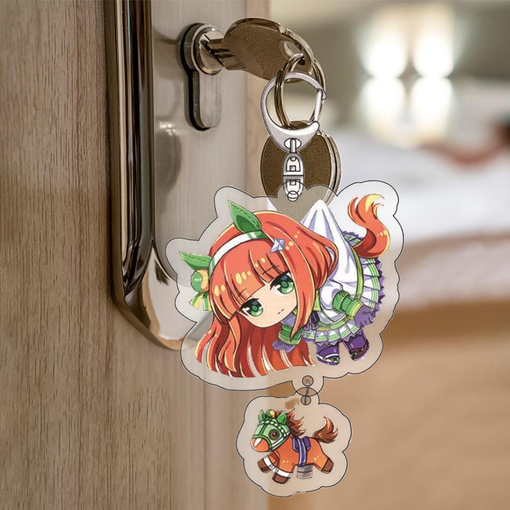 Uma Musume Series Acrylic Móc Khóa 2D Phẳng Acrylic Mặt Dây Hoạt Hình Anime Nhân Vật Túi Charm sonlekvn