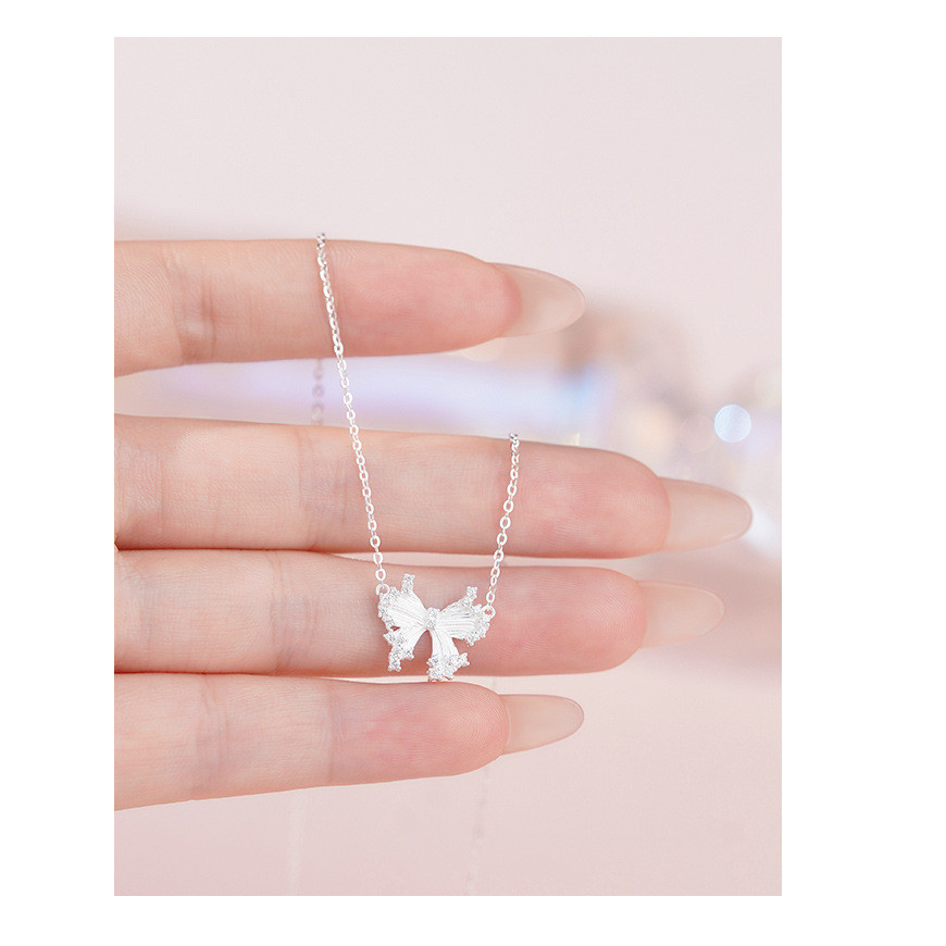 Vòng cổ bướm dễ thương S925 Sterling Silver Sweetheart