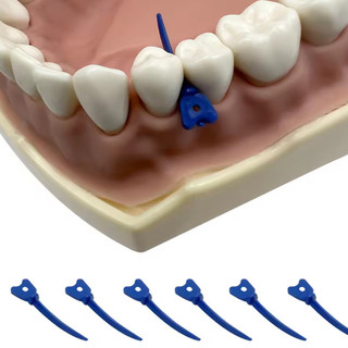 1 Hộp Nêm kẽ răng nha khoa có lỗ Nhựa Khoảng cách răng dùng một lần Nêm Nhựa cấp y tế