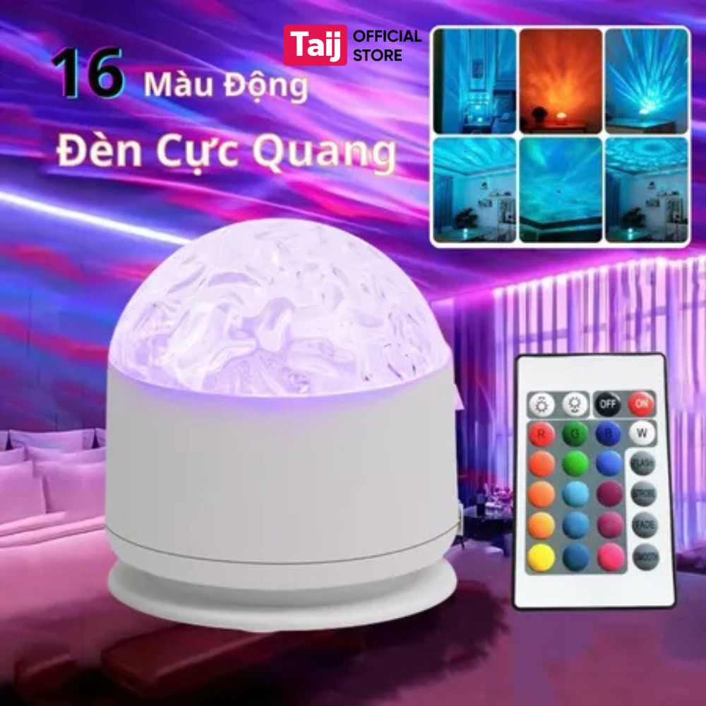 Đèn Bàn  LED Cực Quang 16 Màu Đổi Màu Kèm Remote, Đèn Trang Trí Phòng Khách, Làm Việc, Phòng Ngủ