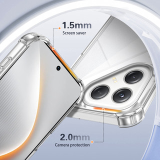 Dành cho Tecno POVA 7 4G / 5G / POVA 7 Ultra 5G Ốp điện thoại cứng pha lê trong suốt chống rơi 4 chiếc Vỏ mỏng chống sốc