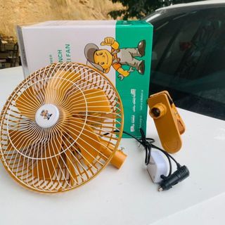 Quạt Vàng đường kính 30cm quay 180 độ điện 12v và 24v cho xe ô tô