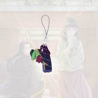 Cute Acrylic Maomao Jinshi Mobile Phone Charms The Apothecary Diaries Small Pendant Phone Chain Keychain Fans Fr