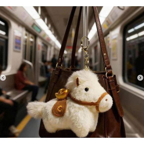 CHARM NGỰA ĐEO TÚI 3 MÀU