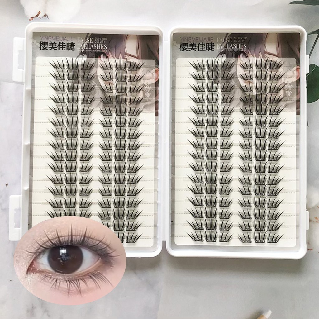 Lông mi giả với chiều dài hỗn hợp 9-13mm C Curl Volume Fiber Mi để mặc hàng ngày Tiệc ngày