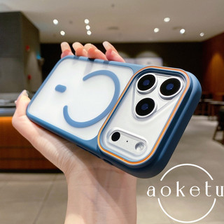 Ốp điện thoại từ tính da cửa sổ lớn chặn màu sắc phù hợp cho iPhone 17 / 16 / 15 / 14 / 13 / 12 bao gồm tất cả vỏ silicon mờ chống rơi