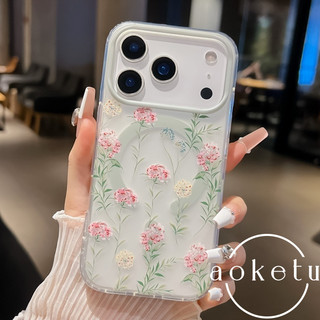 Thích hợp cho vỏ điện thoại iPhone 17, iPhone 16 Pro mờ, 17promax hút từ tính, 15promax bán trong suốt, 13 / 14 / 15 hoa trọn gói chống rơi