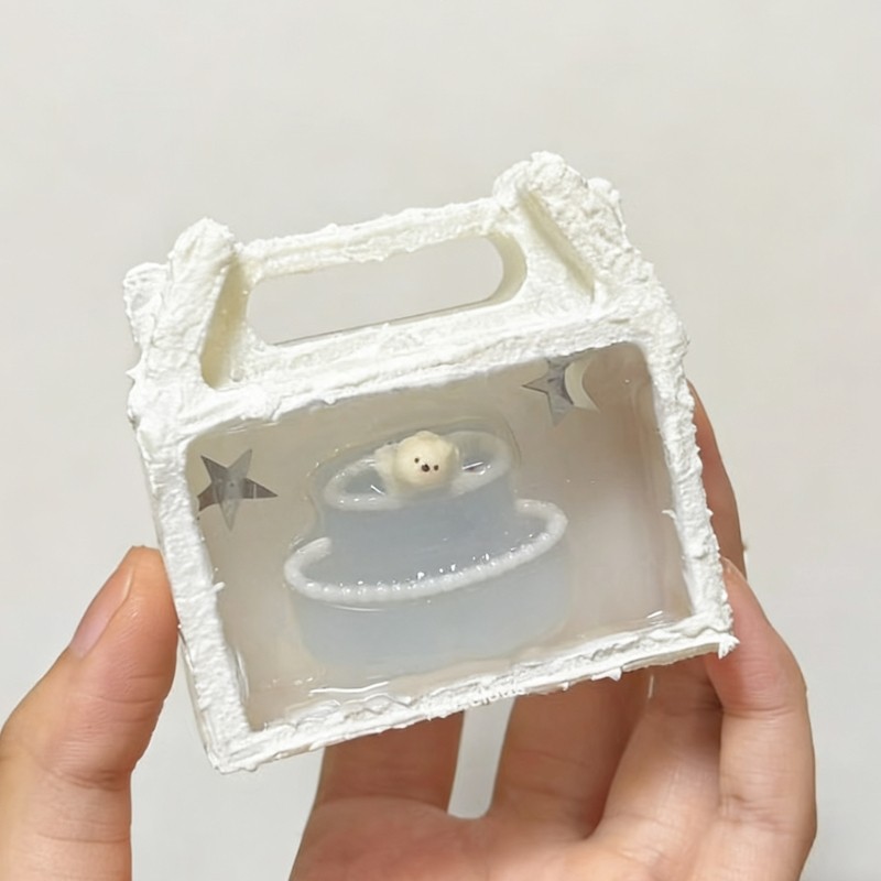 Wellb Dễ Dàng Vệ Sinh Túi Xách Silicon Hộp Món Tráng Miệng Khuôn Lý Tưởng Cho Người Mới Bắt Đầu DIY Như Nhựa Nghệ Thuật Xà Phòng Và Làm
