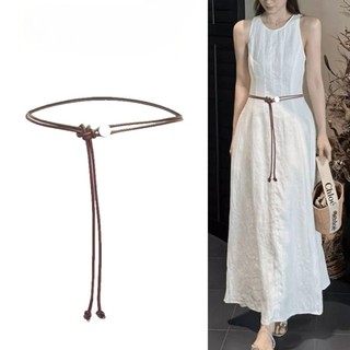 (Vận chuyển địa phương) Thắt lưng dây dệt tối giản, điều chỉnh được, dáng rộng - Phù hợp với áo sơ mi và váy