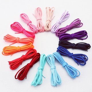 Mới 1 Đôi Nửa Tròn Chất Lượng Cao Dây Giày Chiều Rộng 5 Mm Màu Trơn Dây Giày Sneaker Cổ Điển Dây Giày 100 / 120 / 140 / 160cm