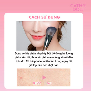 Phấn Phủ Chống Nắng Giúp Che Phủ Khuyết Điểm, Da Mịn Màng CATHY DOLL CC SPEED WHITE X3 POWDER PACT SPF40 PA+++ 12g