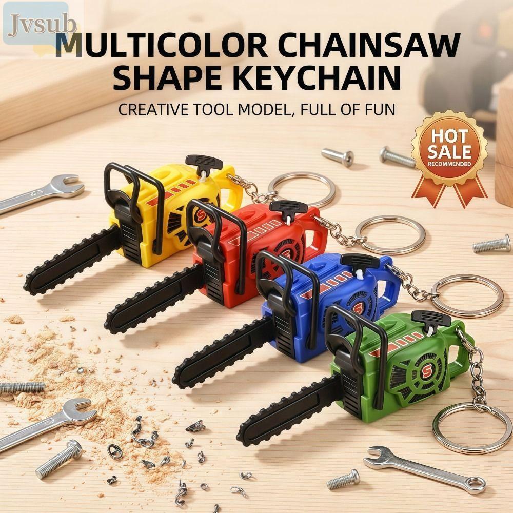 Móc khóa cưa điện JVSUB, Mặt dây kéo thực tế Túi cưa điện, Sáng tạo Máy cưa gỗ cầm tay cầm tay bằng nhựa cầm tay Đồ chơi quà tặng Trang trí chìa khóa