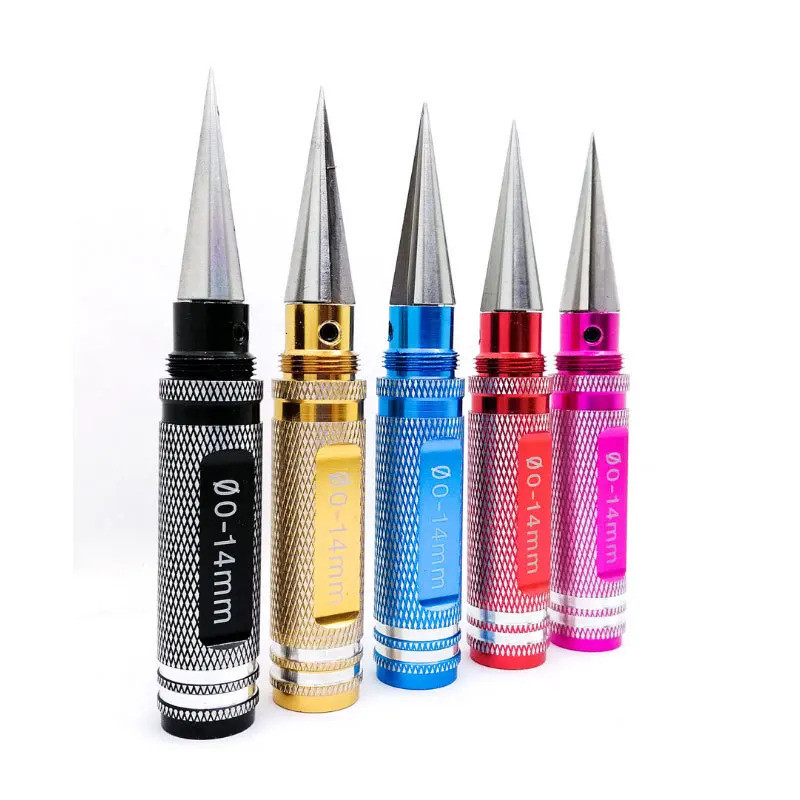 Dụng cụ mô hình phụ kiện thép không gỉ 0-14mm vỏ lỗ mở lỗ đục lỗ khoan lỗ khoan khoan