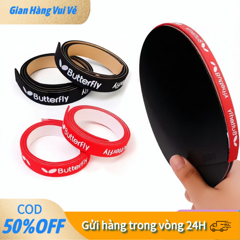 【48h】Băng dính cán vợt bóng bàn chuyên nghiệp 2 cái, màu đỏ/đen, độ dày cao, độ bám tốt, khi bóc không để lại keo.