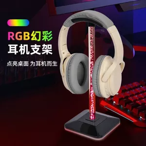 Giá đỡ tai nghe Chiếu sáng RGB Trò chơi chơi chơi Game trên bàn Nhạc.Mồng độ đầy đủ với nguồn điện loại USB 26.3.26
