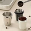 OXXGGKAO Hộp đựng bột cà phê bằng thép không gỉ Phụ kiện máy pha cà phê Espresso