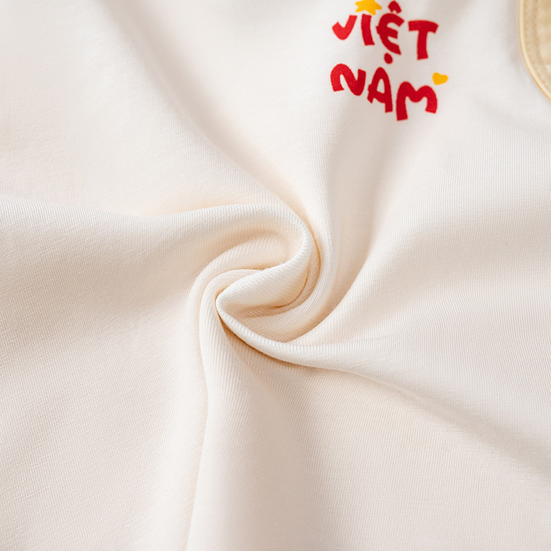Bộ quần áo 3 lỗ Unbee bé trai bé gái phối màu - Bộ unbee mùa hè ba lỗ thể thao in chữ Việt Nam