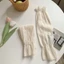 YUJUNI 1 Cặp Tay Chống Nắng Ice Silk, Vỏ Tay Thoáng Khí Chống Tia UV, Nơ Phong Cách Cổ Tích Rộng Tay Băng Làm Mát Mùa Hè