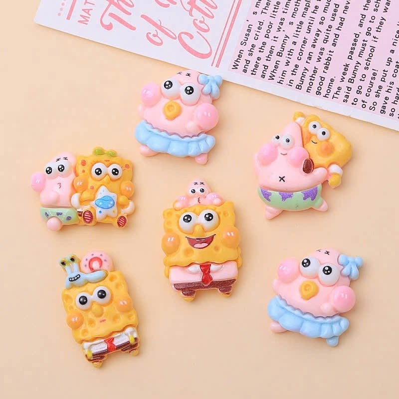 Set charm bọt biển mini cute- Set charm đục siêu cute hấp dẫn, hàng new trend 2026