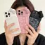 Dành Cho iPhone 16promax Ốp Lưng Điện Thoại 1 5 Cảm Giác Cao Cấp 13 Cao Cấp Phong Cách Chấm Kim Cương Nơ