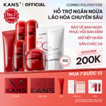 KANS Combo 7 Món Dưỡng Da Chống Lão Hóa Kem Chống Nắng & Kem Nâng Tông Sữa Rửa Mặt - Toner - Lotion - Serum - Cream — ảnh 1
