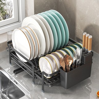 Kệ Đựng Chén Cốc Đa Năng Cho Bếp Kệ đựng bát đĩa có lỗ thoát nước Chén Cốc Thả Rau