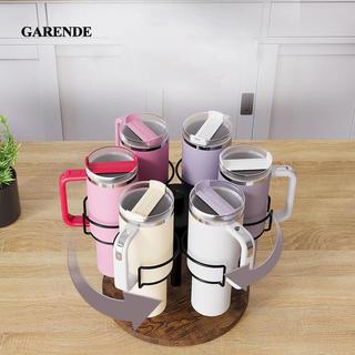 Garande Xoay Bình Nước Tổ Chức Với Đế Gỗ Hiển Thị Chắc Chắn 6 Khe Cắm Cốc Sấy Cho Thức Ăn Nhà